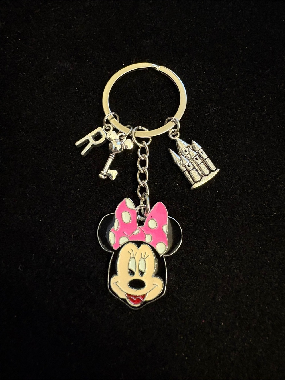 Minnie Mouse Personalized Keychain
